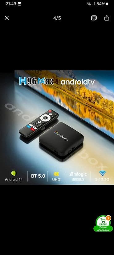 internet guclendirici modem: Yeni Smart TV boks 2 GB / 16 GB, Android — 2