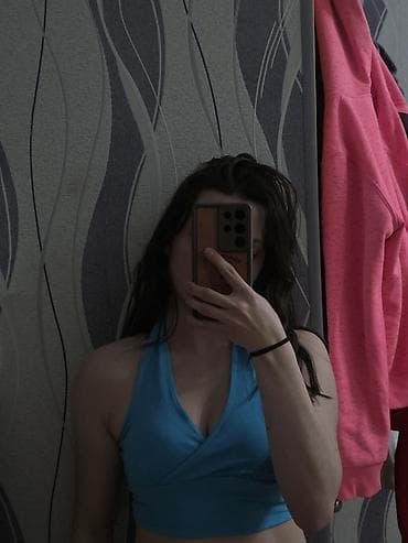 boyun: Mavi rəngli qadın topu - Model: halter tipli, krujeva olmayan — 2