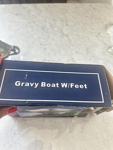 Gravy Boat W/Feet – ayaqlı sous qabı - Klassik üslubda, gümüş