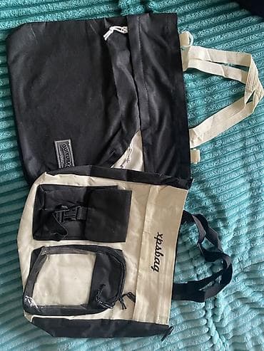 qara sumka: Məhsul: 2 ədəd çoxfunksiyalı çanta dəsti Təsvir: - Rənglər: qara-krem — 1