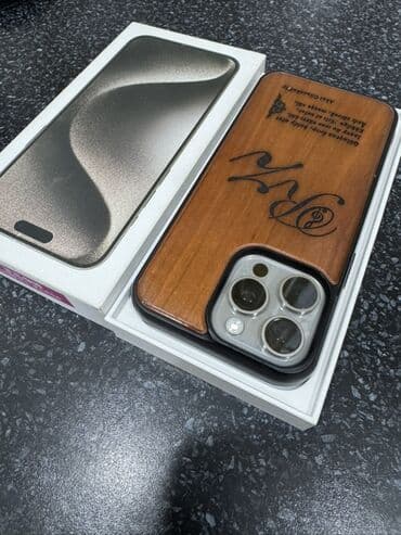 IPhone 15 Pro Max, 256 GB, Natural Titanium, Face ID, Sənədlərlə