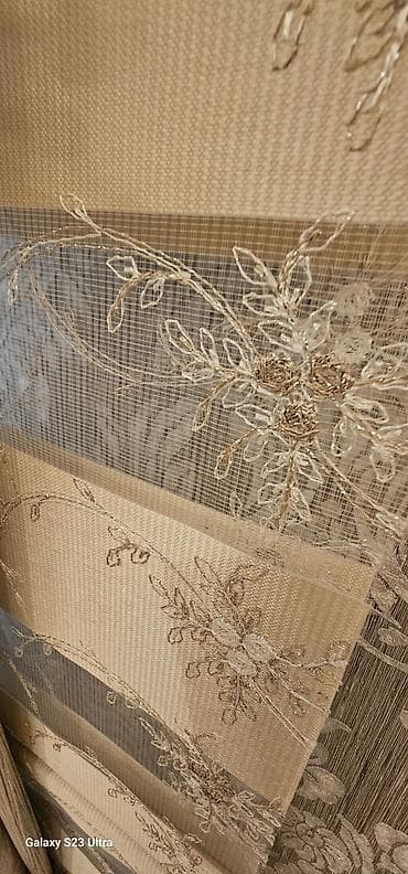 kapsela perdeler: Gencede,Zebra pərdə və dekorativ krujevalı tül dəsti ela veziyyetde — 6