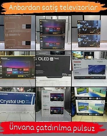 Смарт ТВ приставки: Televizor Anbardan satışı bizde. Butun modeller satişda var.Qiymətlər — 1