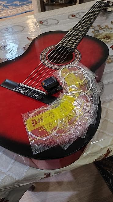 Akustik gitara, 6 sim, Yeni, Pulsuz çatdırılma, Ödənişli çatdırılma