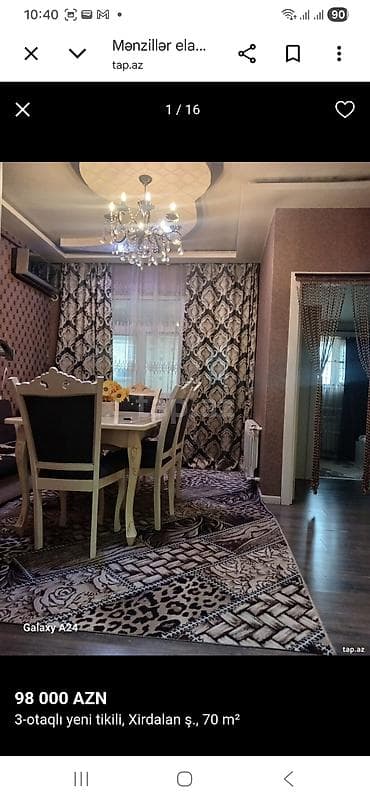 Xırdalan şəhərində 3 otaqlı yeni tikili mənzil – 70 m² - Ümumi sahə — 4