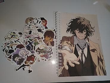 komputer ekran sekilleri: Anime temalı dəftər və stiker seti Bungou Stray dogs dəftər və — 2