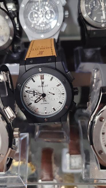 Hublot tərzində avtomatik kişi qol saatları - Korpus: Qara və ya — 5