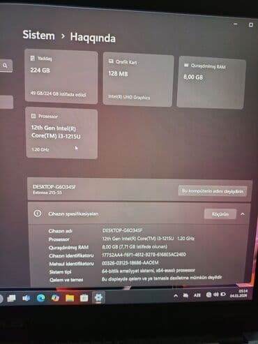 Acer: Acer Extensa, 15.6 ", Intel Core i3, 256 GB — 6