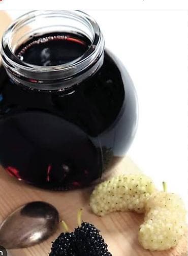 Tut şərbəti – təbii, ev üsulu ilə hazırlanmış içki - Tərkib: yetişmiş