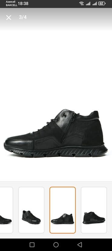 весенние мужские ботинки: Turkiya istesali təmiz dəri ölçu41 1çüt tünd qəhfəyi rənq 60azn — 8