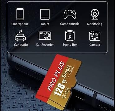Audio: PRO PLUS 128 GB Smart Card — yüksək tutumlu microSD yaddaş kartı — 2