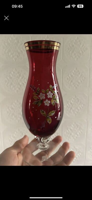 Əntiq vaza, 1980 il, Şüşə, SSRİ