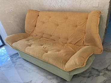 kreslo: İşlənmiş, Divan, 2 kreslo, Bazasız, Açılan — 2