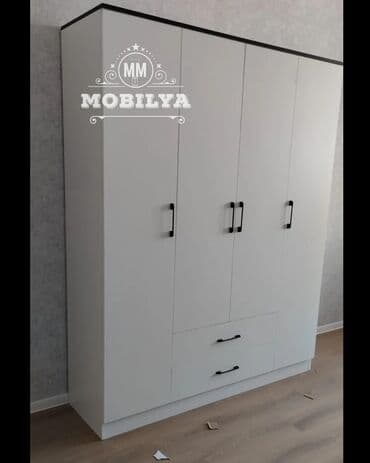 sumqayitda muhafize isi: Yeni, Açılan, 4 qapılı Düz dolab, Qarderob, paltar dolabı, Azərbaycan — 8