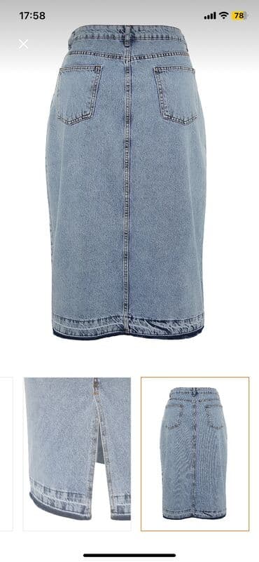 qirmizi yubka modelleri: Trendyol Curve markası. Yenidir, heç geyinilməyib — 3