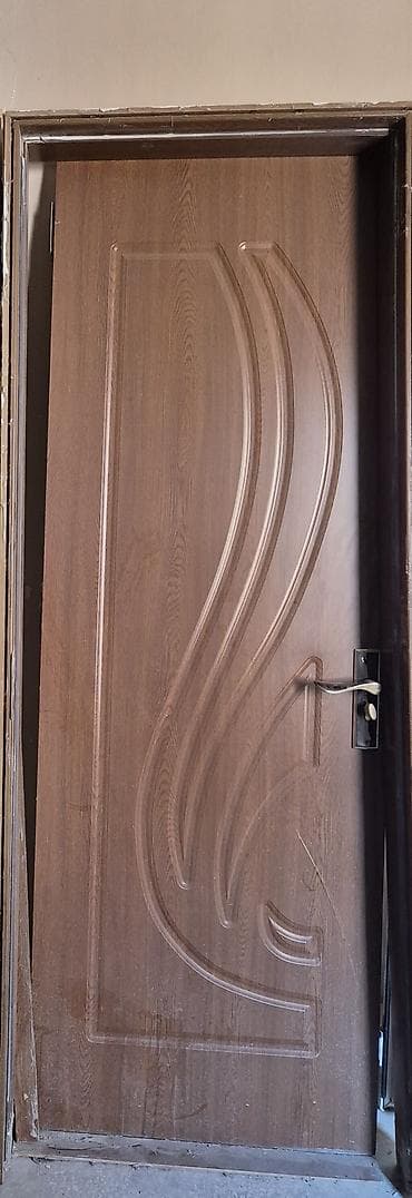 qapi: MDF qapı dəsti - Material: MDF üzlü taxta əsaslı qapı yarpağı - — 2