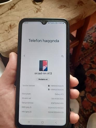 islenmis sobalar: Samsung Galaxy A13, 64 GB, rəng - Qara, İki sim kartlı — 1