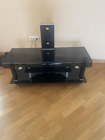 Düz TV altlığı, Polkalı, Şüşəli — 1