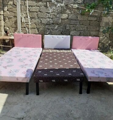 Çarpayı təzə 1 nəfərıik 60 manat 2 nəfərlik 110 manat Kefiyətinə