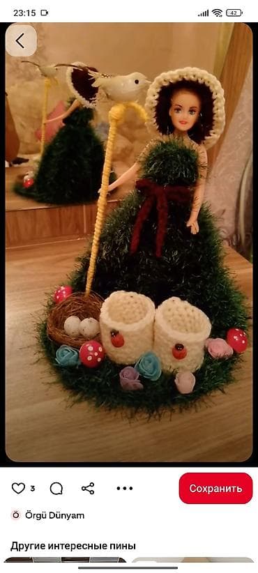 ad gunu hediyesi: Məhsul: Novruz və yaz temalı dekorativ əl işləri dəsti Təsvir: - Əllə — 3