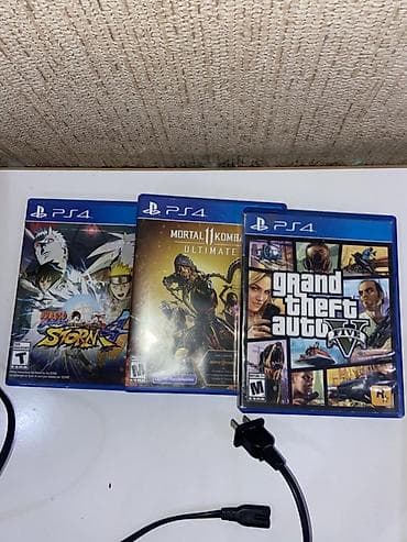 PS4 (Sony Playstation 4): PlayStation 4 Slim 2 original pult ve 3 oyun verilecek ustunde Tecili — 5