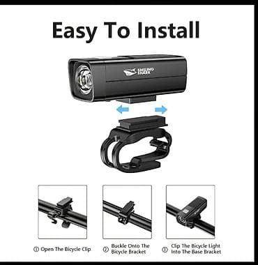 eclat mon: Smiling Shark LED Bicycle Front Light – ön velosiped fənəri - XPE LED — 4