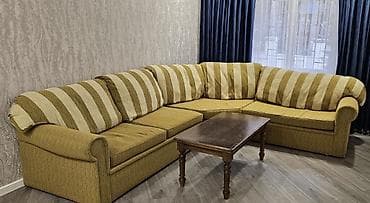 reception masa: Künc divan dəsti - Forması: L formalı, geniş oturma sahəsi ilə - — 1