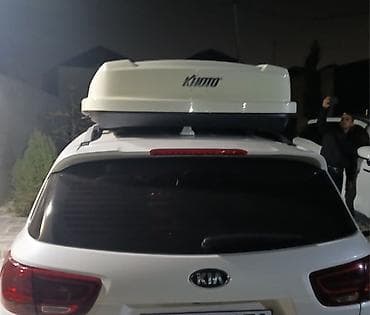 Nəqliyyat: Avtomobil dam baqajı (roof box) - Rəng: ağ - Avtomobilin dam — 2