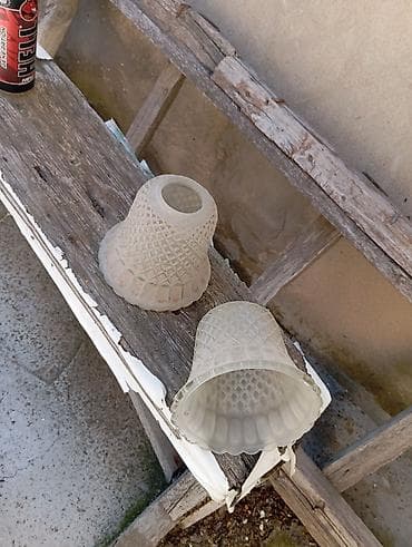 neon işiqlar: Şüşə abajur/plafonet dəsti - Miqdar: 2 ədəd - Material: mat şüşə - — 2