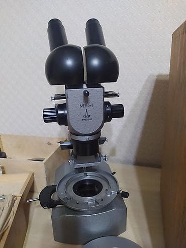 durbinlər: MPS‑1 metalloqrafik mikroskop – binokulyar başlıqla Salam. Bu model — 3