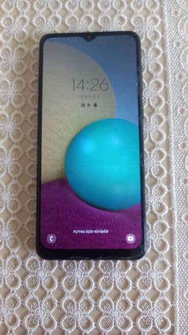 işlənmiş pecler: Samsung Galaxy A02, 32 ГБ, цвет - Черный, Две SIM карты — 2