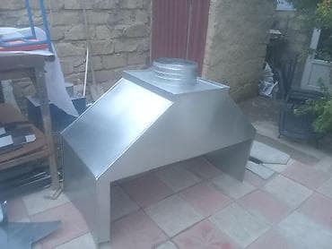 Оборудование для ресторанов, кафе: Məhsul: Manqal və soba üçün sinklənmiş metal tüstü çıxarıcı sistem və — 7