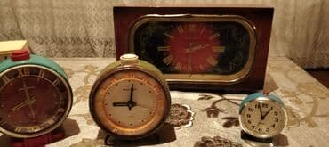 Ev saatları: Masaüstü saatlar, Mexaniki, Saniyə əqrəbi — 5