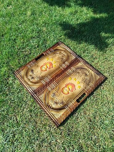 idman daşlari: Taxta Nərd-Taxta (Backgammon) dəsti - Material: keyfiyyətli ağac — 7