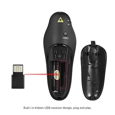 connect: Simli USB qəbuledicili təqdimat pulti – lazer göstəricili — 3