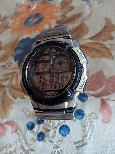 Смарт браслеты: Б/у, Наручные часы, Casio, цвет - Серебристый — 9