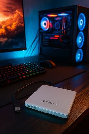 kampyuter: Slim Portable DVD Writer Transcend DVD±R oxuma/yazma, CD-R/RW — 1