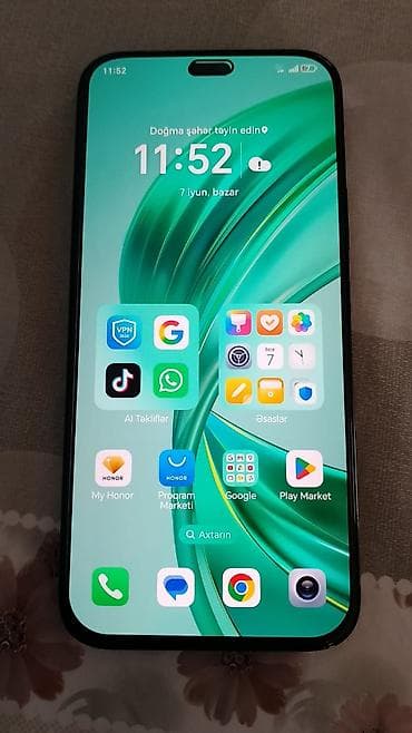 Honor X8b, 256 GB, rəng - Qara, Barmaq izi