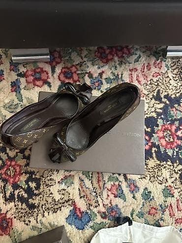 Tuflilər: Louis Vuitton qadın yüksək dabanlı ayaqqabı - Model: Monogram dəri — 2