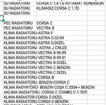 bmw radiator: Bir cox Opel modelinə radiatorlar. Su və kondisioner. ucuz qiymətə — 3