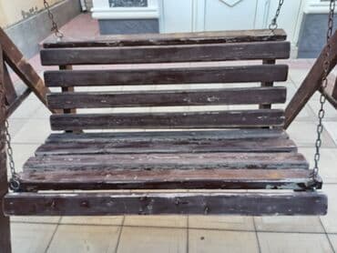 садовые качели купить в бишкеке: Б/у, Скамья-качели, Без зонтика, Дерево — 3