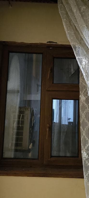 izalasiya: Taxta effektli plastik pəncərə dəstləri - Material: PVC profil, ağac — 2