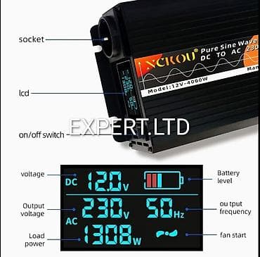 ucuz kask: Yeni Inverter, 3000-5000 Vt, 24 - 220 volt, Ünvandan götürmə, Ödənişli çatdırılma, Rayonlara çatdırılma — 10