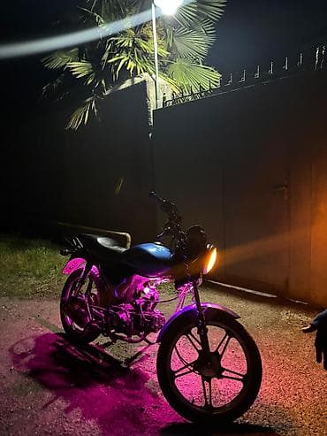 NAMA markalı motosiklet 110cc - Rəng: mavi, qara detallarla - Ön — 7