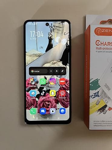 sazz problem: Infinix Hot 40, 256 GB, rəng - Yaşıl, Sensor, Face ID — 2