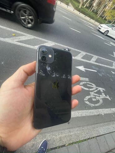 11 ekran: IPhone 11, 64 GB, Qara, Face ID — 1