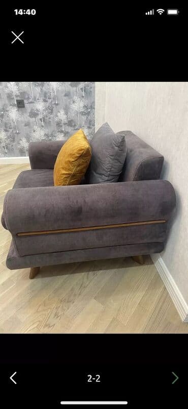 İşlənmiş, Kreslo, Parça, Kredit yoxdur, Çatdırılma yoxdur