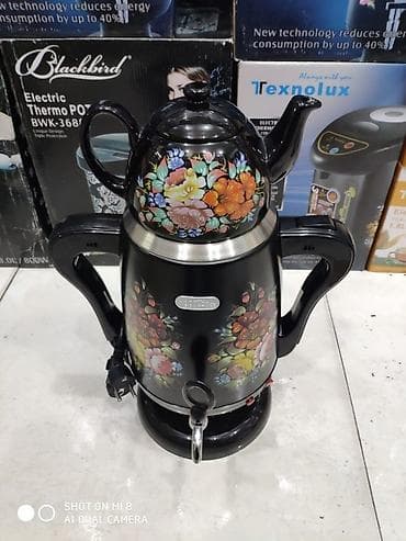 Elektrik samovar Vegastar 4litr su 800 ml cay tutumlu 1850 watt — 1