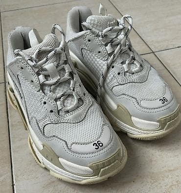 baş: Balenciaga, Ölçü: 36, rəng - Ağ, İşlənmiş — 2