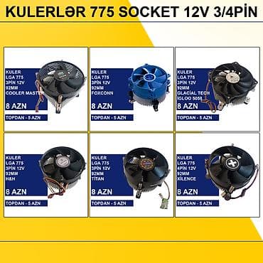 Kulerlər “775 socket 12v 3/4pin” ⭐Kuler 775 socket 12v 3pin - 8 AZN — 1